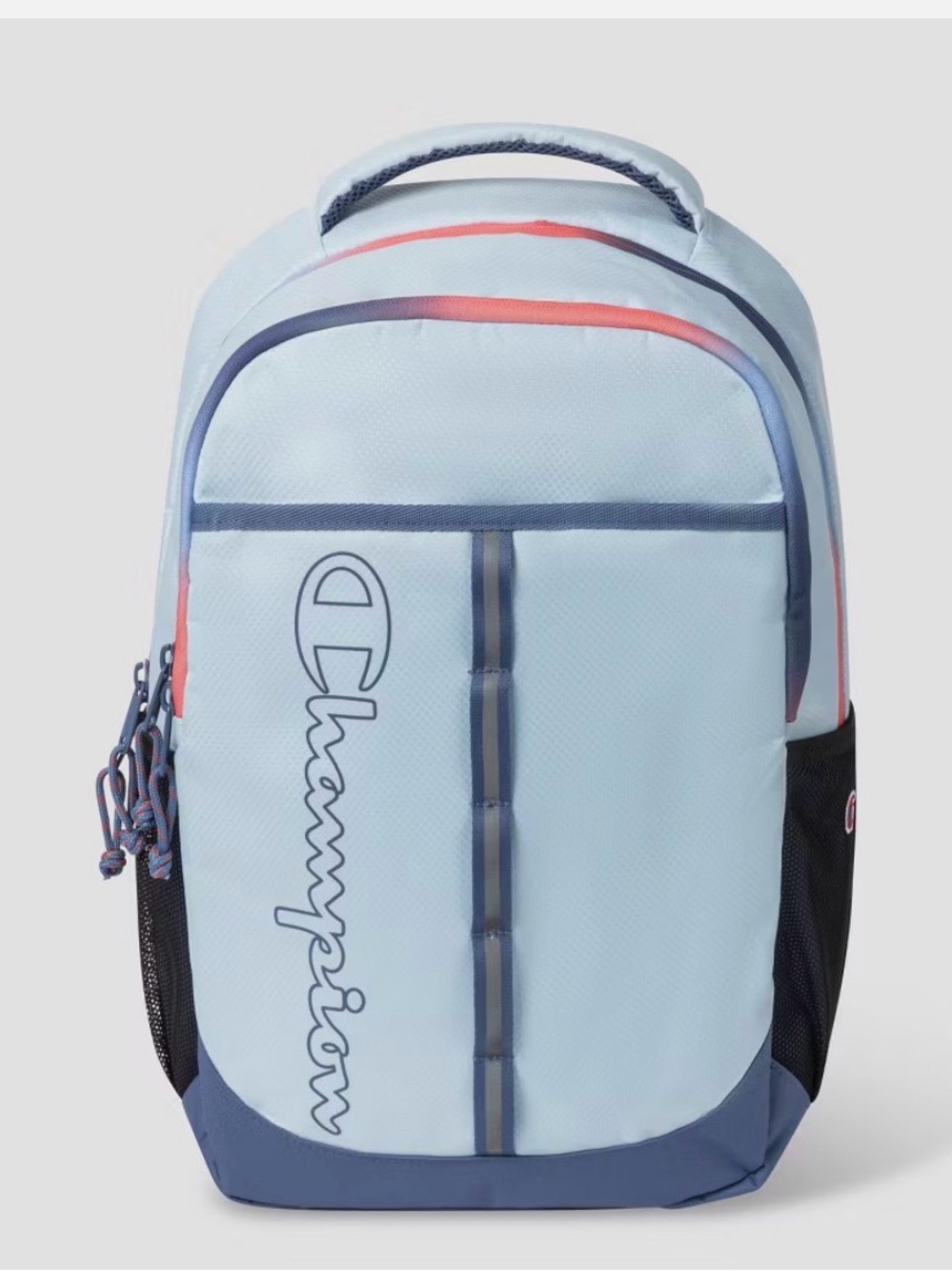 Champion Center Backpack w/ Laptop Sleeve - Light Blue 17 Inch Laptop